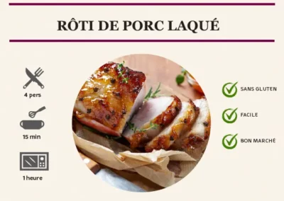 Rôti de porc laqué
