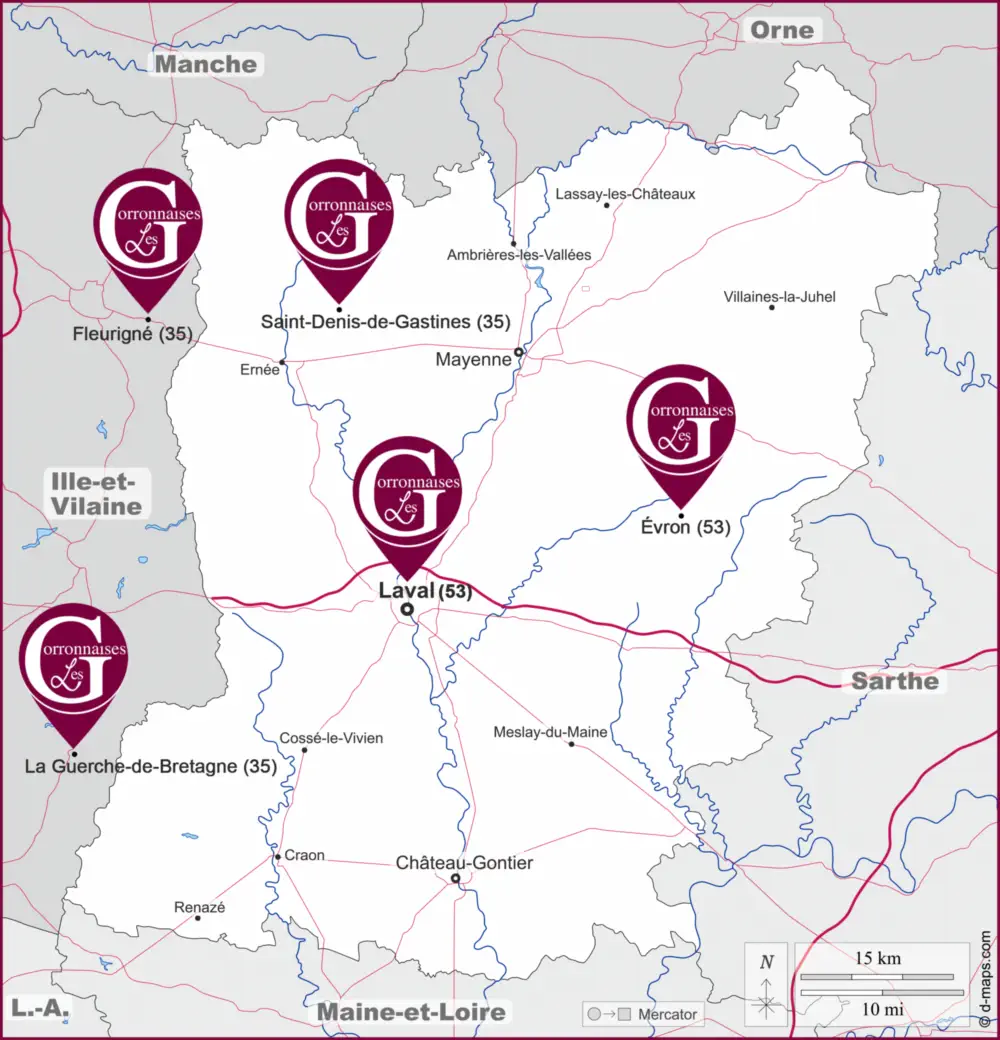 Carte Fournisseurs - Les Gorronnaises