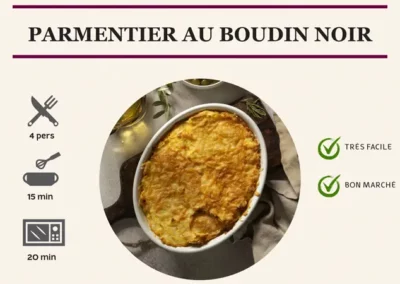 Parmentier au boudin noir